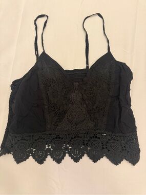 Xhilaration Black Lace Bralette Camisole